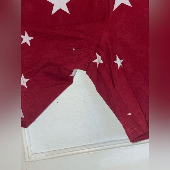 LuLaRoe 2XL Biker Shorts • Americana Collection • Red With White Stars • NWT - Picture 4 of 12